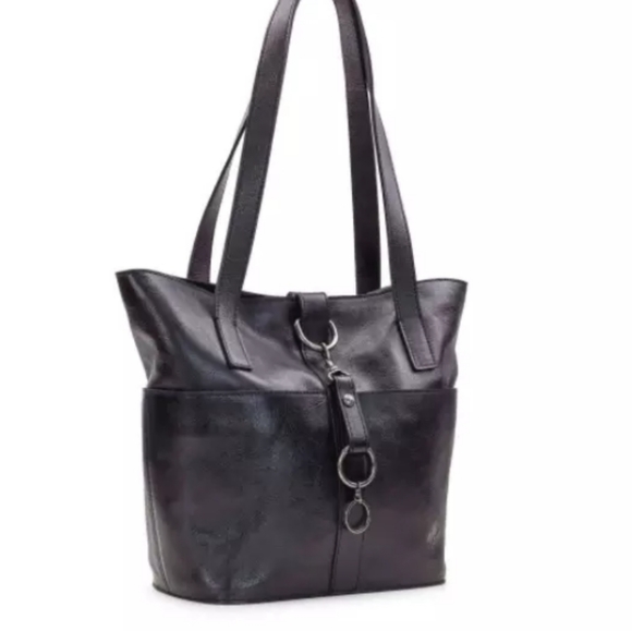 Patricia Nash Black Espelette Bucket Handbag New